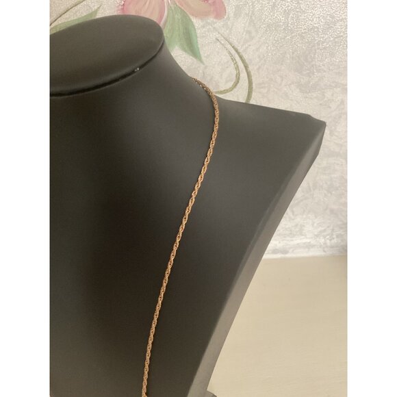 Geometric Tribal Pendant Necklace With Peach Enamel Accents & Gold-Tone Chain - Picture 4 of 5